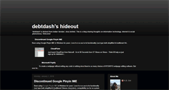 Desktop Screenshot of debtdash.blogspot.com