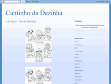 Tablet Screenshot of cantinhodadezinha.blogspot.com