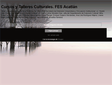 Tablet Screenshot of noticiascursosytalleresfesa.blogspot.com