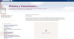 Desktop Screenshot of musicayemociones.blogspot.com