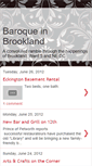 Mobile Screenshot of baroqueinbrookland.blogspot.com