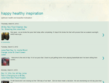 Tablet Screenshot of happyhealthyinspiration.blogspot.com