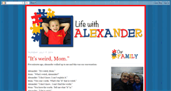 Desktop Screenshot of lifewithalexander.blogspot.com