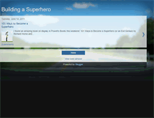 Tablet Screenshot of buildingasuperhero.blogspot.com