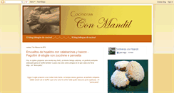 Desktop Screenshot of cocinerasconmandil.blogspot.com