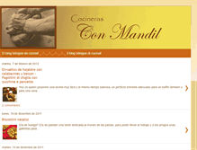 Tablet Screenshot of cocinerasconmandil.blogspot.com