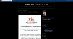 Desktop Screenshot of derekparavicinisblog.blogspot.com