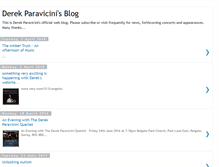 Tablet Screenshot of derekparavicinisblog.blogspot.com