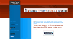 Desktop Screenshot of englishpremierleague87.blogspot.com