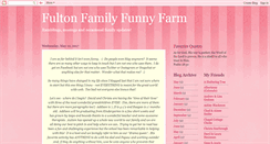 Desktop Screenshot of fultonfamilyfunnyfarm.blogspot.com