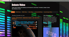 Desktop Screenshot of debatevideoblog.blogspot.com