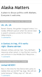 Mobile Screenshot of alaskamatters.blogspot.com