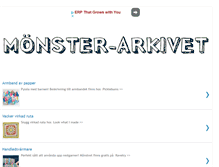 Tablet Screenshot of monsterarkivet.blogspot.com