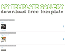 Tablet Screenshot of mytemplategallery.blogspot.com