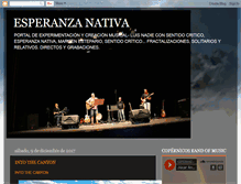 Tablet Screenshot of esperanza-nativa.blogspot.com