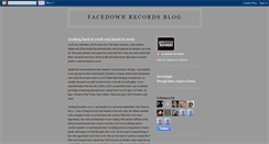 Desktop Screenshot of facedownrecords.blogspot.com