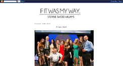 Desktop Screenshot of ifitwasmyway.blogspot.com