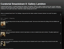Tablet Screenshot of curatorialsmackdown.blogspot.com