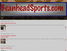 Tablet Screenshot of beanheadsports.blogspot.com