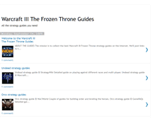 Tablet Screenshot of frozenthroneguides.blogspot.com