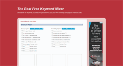 Desktop Screenshot of best-keyword-mixer.blogspot.com
