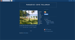 Desktop Screenshot of paradisecovepalawan.blogspot.com