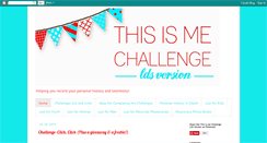 Desktop Screenshot of ldsthisismechallenge.blogspot.com