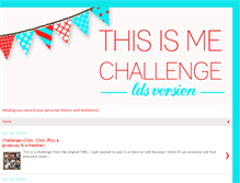 Tablet Screenshot of ldsthisismechallenge.blogspot.com