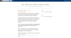 Desktop Screenshot of myfrozenshoulderstory.blogspot.com
