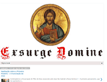 Tablet Screenshot of exsurge-christe.blogspot.com
