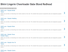 Tablet Screenshot of bikini-lingerie-cheerleader-babes.blogspot.com