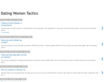 Tablet Screenshot of dating-women-tactics.blogspot.com