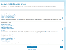 Tablet Screenshot of copyrightlitigation.blogspot.com