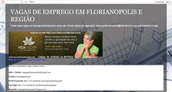 Desktop Screenshot of empregosflorianopolis.blogspot.com