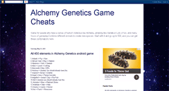 Desktop Screenshot of alchemygeneticsgamecheats.blogspot.com