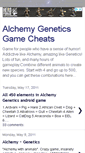 Mobile Screenshot of alchemygeneticsgamecheats.blogspot.com