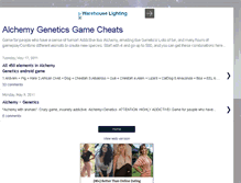 Tablet Screenshot of alchemygeneticsgamecheats.blogspot.com