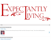 Tablet Screenshot of expectantlyliving.blogspot.com