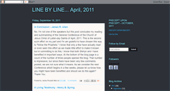 Desktop Screenshot of linebyline-4-2011.blogspot.com