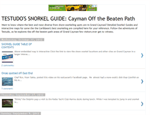 Tablet Screenshot of caymansnorkelblog.blogspot.com