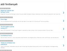 Tablet Screenshot of aldiferdiansyah.blogspot.com