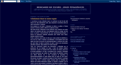 Desktop Screenshot of brincandonoescuro.blogspot.com