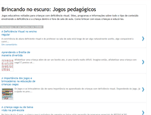Tablet Screenshot of brincandonoescuro.blogspot.com