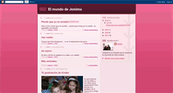 Desktop Screenshot of elmundodejemima.blogspot.com