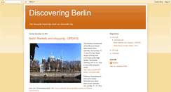 Desktop Screenshot of discoveringberlin.blogspot.com