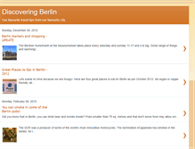 Tablet Screenshot of discoveringberlin.blogspot.com