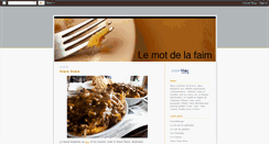 Desktop Screenshot of motdelafaim.blogspot.com