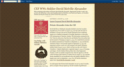 Desktop Screenshot of cefww1soldierdalexander.blogspot.com