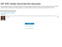 Tablet Screenshot of cefww1soldierdalexander.blogspot.com
