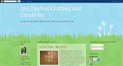 Desktop Screenshot of 365daysofcrafts.blogspot.com